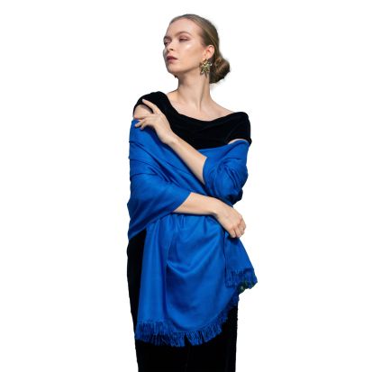 100% Egyptian Cotton, Handloomed Scarf/Shawl, Luxurious feel, Breathable, Solid colors in a Gift box, Unisex (Dark Blue), Colors: Dark Blueby All CottonZ