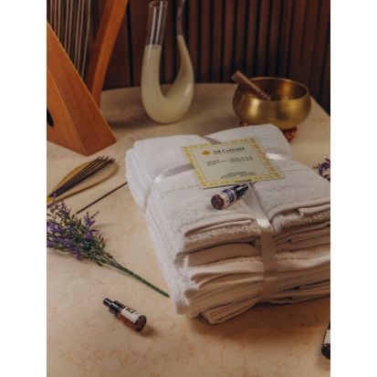 Luxurious 100% Egyptian Cotton Towel Set, 8-Pieces, 600 GSM, Ultra-Soft & Highly Absorbent, 7 imageby All CottonZ