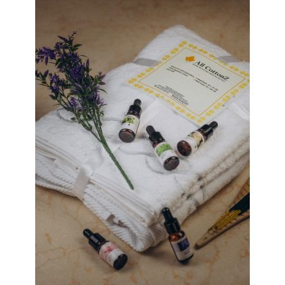 Luxurious 100% Egyptian Cotton Towel Set with Elegant Embroidery, 5 imageby All CottonZ