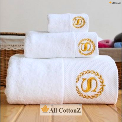 Embroidered Bath towels setsby All CottonZ