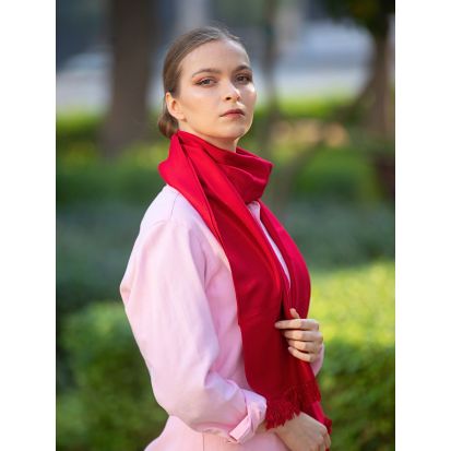 100% Cotton Unisex Scarf (Red), 3 imageby All CottonZ