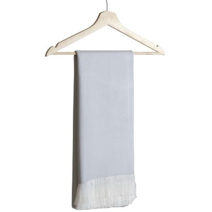100% Egyptian Cotton, Handloomed Scarf/Shawl, Luxurious feel, Breathable, Solid colors in a Gift box, Unisex (Silver), Colors: Silver, 7 imageby All CottonZ