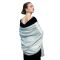 100% Egyptian Cotton, Handloomed Scarf/Shawl, Luxurious feel, Breathable, Solid colors in a Gift box, Unisex (Silver), Colors: Silverby All CottonZ